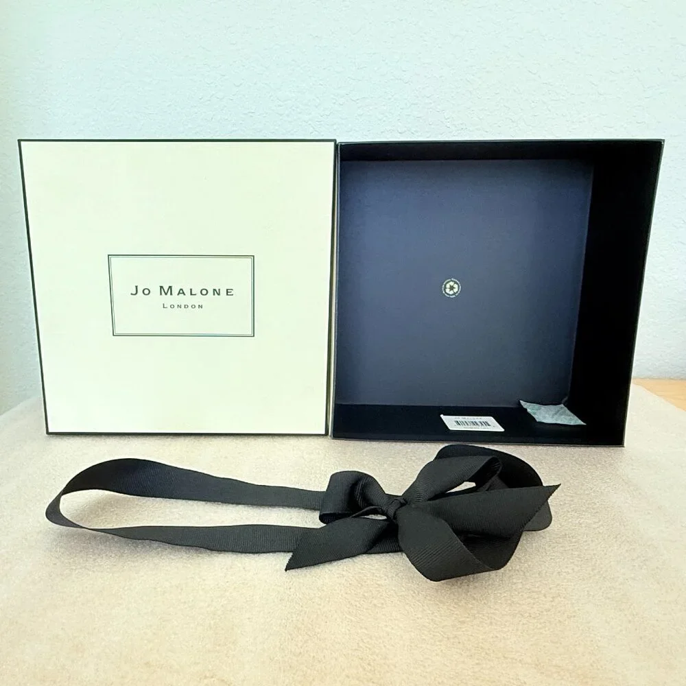 🎁 New 🎁 Jo Malone London Empty Gift Box With Ribbon, Large Size 8 x 8x 3.5